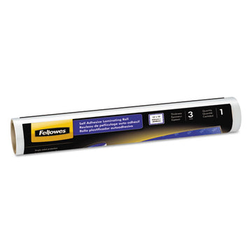 Fellowes® Self-adhesive Laminating Roll, 3 Mil, 16" X 10 Ft, Gloss Clear freeshipping - TVN Wholesale